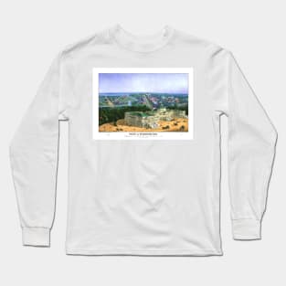 WASHINGTON city old map Long Sleeve T-Shirt